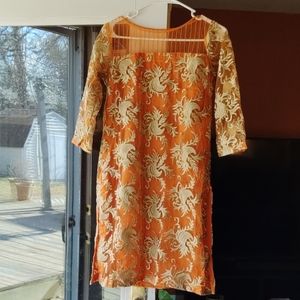 Pakistan/Indian - Embroidered Net Suit